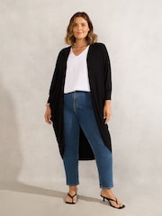 Live Unlimited Black Longline Cardigan - Image 3 of 3