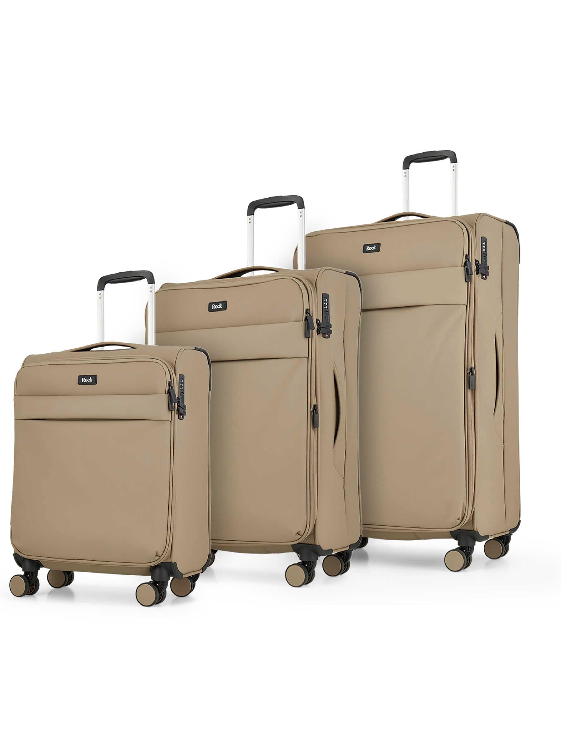 Rock  Harper Suitcase Beige - 3pc Set - Image 5
