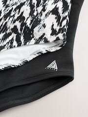 Black/Monochrome Ikat High Neck Swimsuit 2 Pack - Image 9 of 10