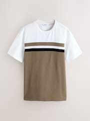 綠色/海軍藍/酒紅色 - 撞色 T 恤3件裝 - 圖片 4，共 7