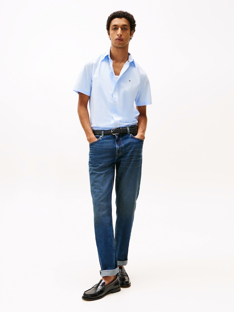 Tommy Hilfiger Blue Core Flex Poplin Shirt - Image 2 of 5