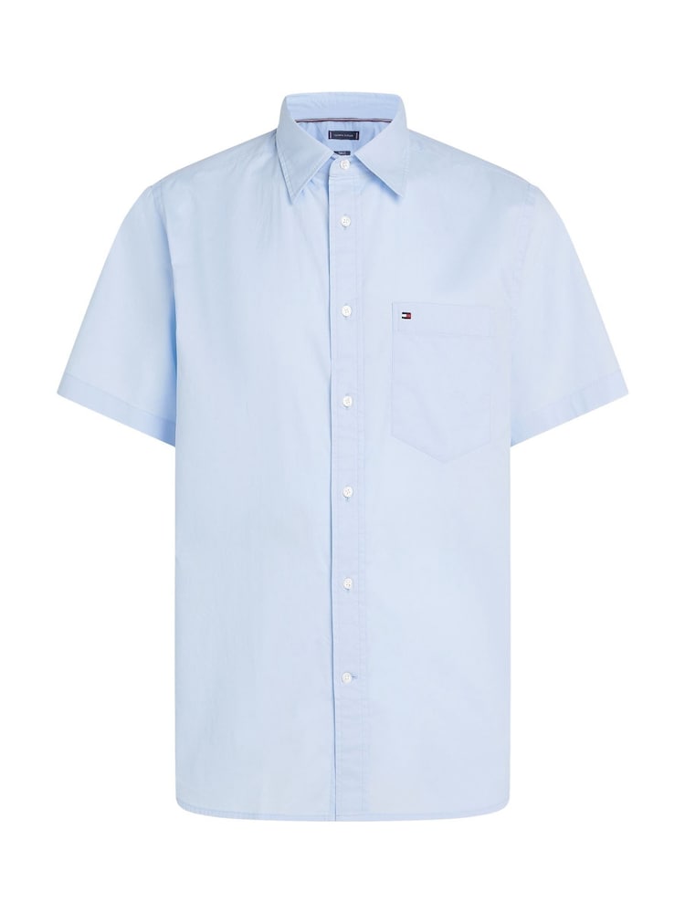 Tommy Hilfiger Blue Core Flex Poplin Shirt - Image 5 of 5