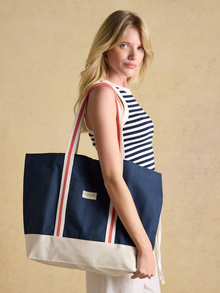 Joules Promenade Canvas Tote - תמונה 1 מתוך 9