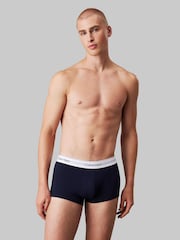 Calvin Klein Black Low Rise Icon Cotton Stretch Trunks 3 Pack - Image 2 of 5