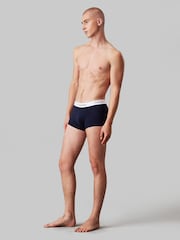 Calvin Klein Black Low Rise Icon Cotton Stretch Trunks 3 Pack - Image 3 of 5