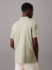 Calvin Klein Green Pima Cotton Polo Shirt - Image 2 of 5