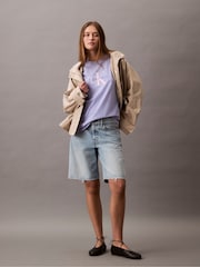 Calvin Klein Purple Monogram Logo T-Shirt - Image 5 of 5