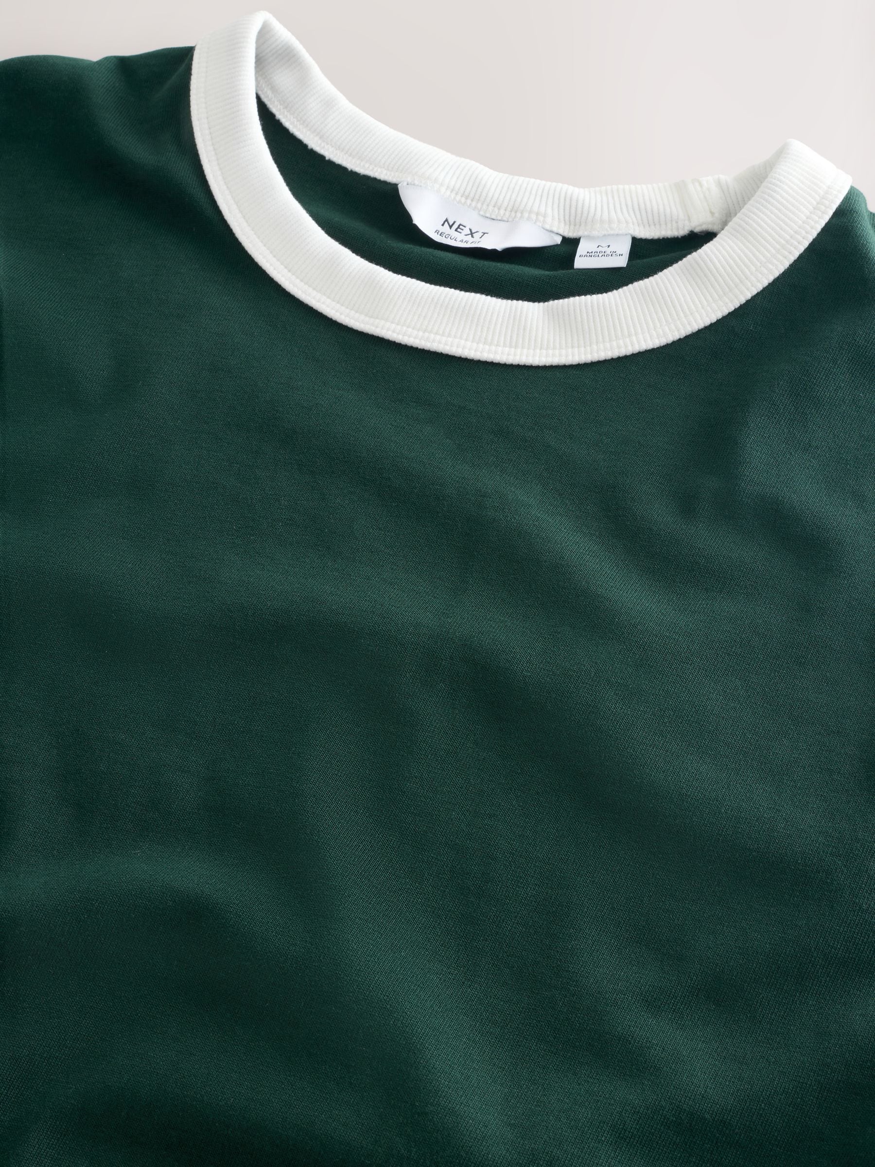 Buy Green Ringer T-Shirt from Next USA