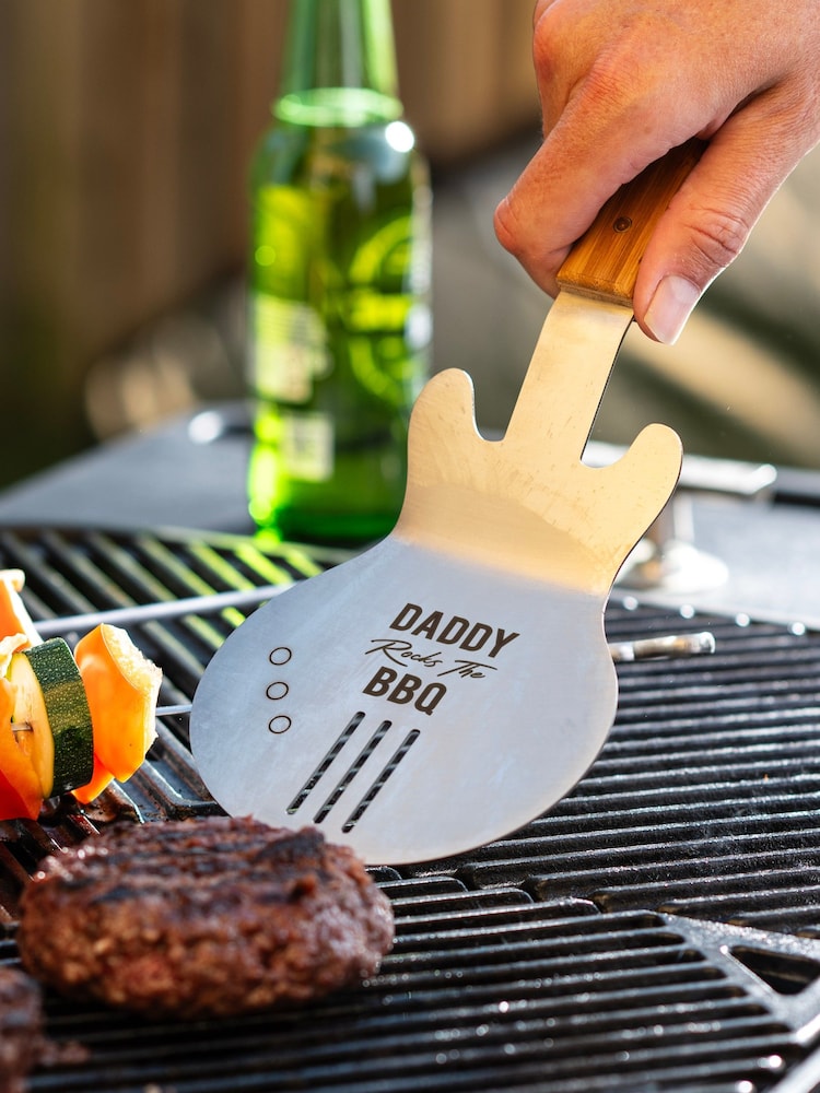 Oakdene Silver Personalised Guitar BBQ Flipper - Image 2 of 3