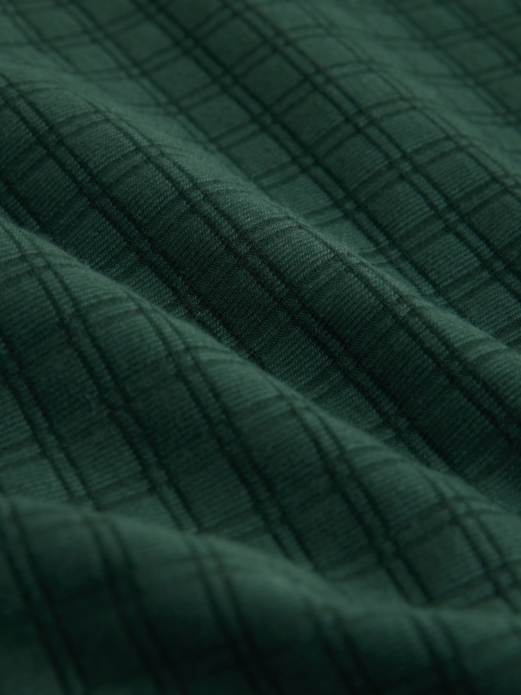 أخضر زيتوني - مفرد - تيشِرت بملمس بارز وكُم قصير من N.Premium - صورة 7 من 7