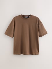 Brown Chocolate Relaxed Fit Heavyweight T-Shirt - Image 5 of 7