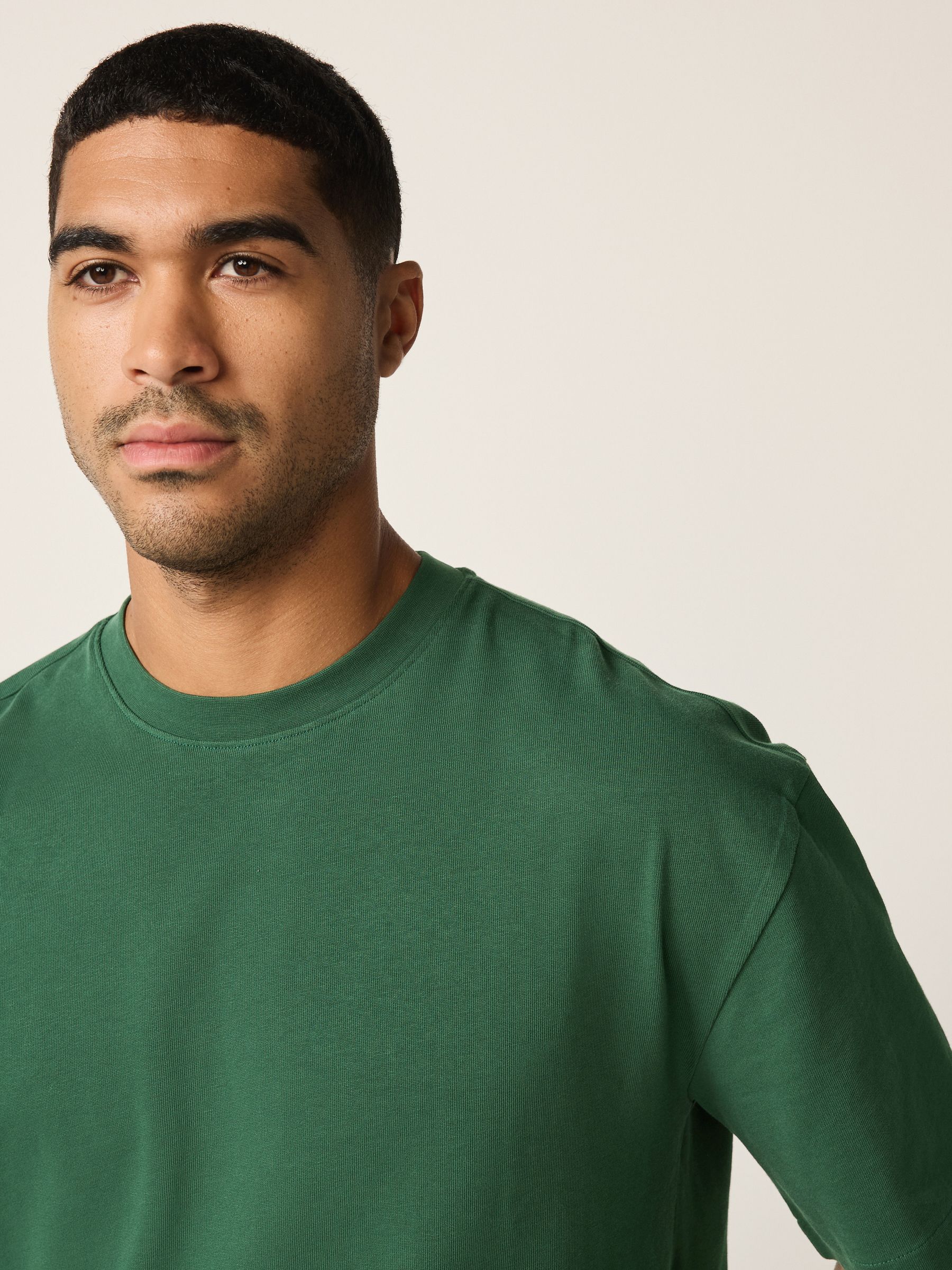 Buy Green Forest Relaxed Fit Heavyweight T-Shirt from Next USA