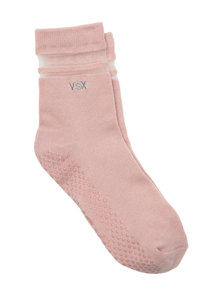 Victoria's Secret Bare All Pink VSX Sports Grip Socks - Image 1 of 2