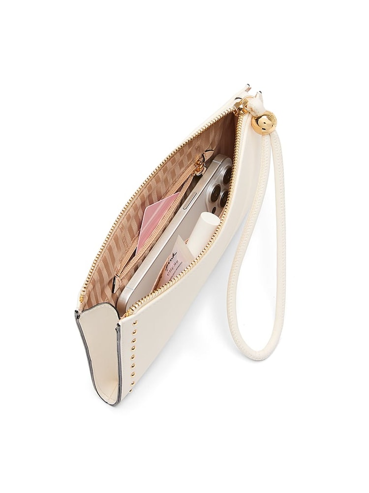 Victoria's Secret Swan Stud Cream Clutch Bag - Image 4 of 4 Victoria's Secret Swan Stud Cream Clutch Bag - Image 4 of 4