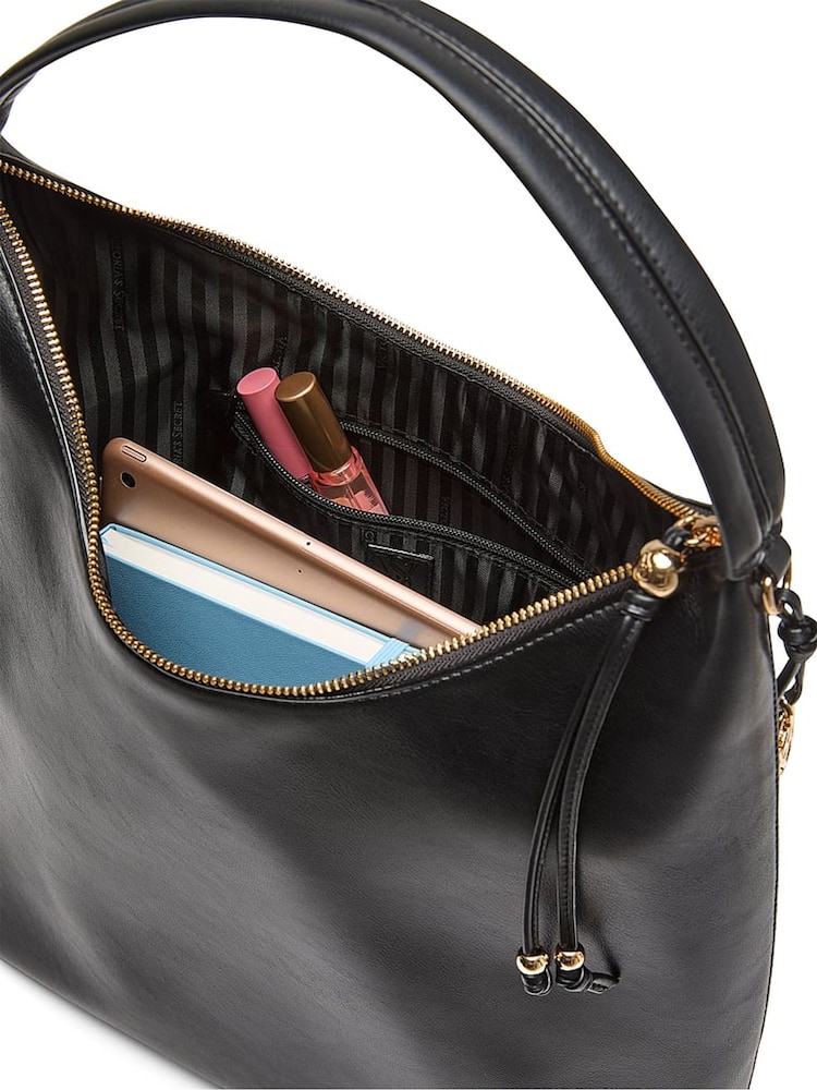 Victoria's Secret Black Large Hobo Bag - Image 4 of 4 Victoria's Secret Black Large Hobo Bag - Image 4 of 4