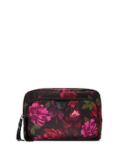 Victoria's Secret Black Floral Makeup Bag - Image 1 of 2