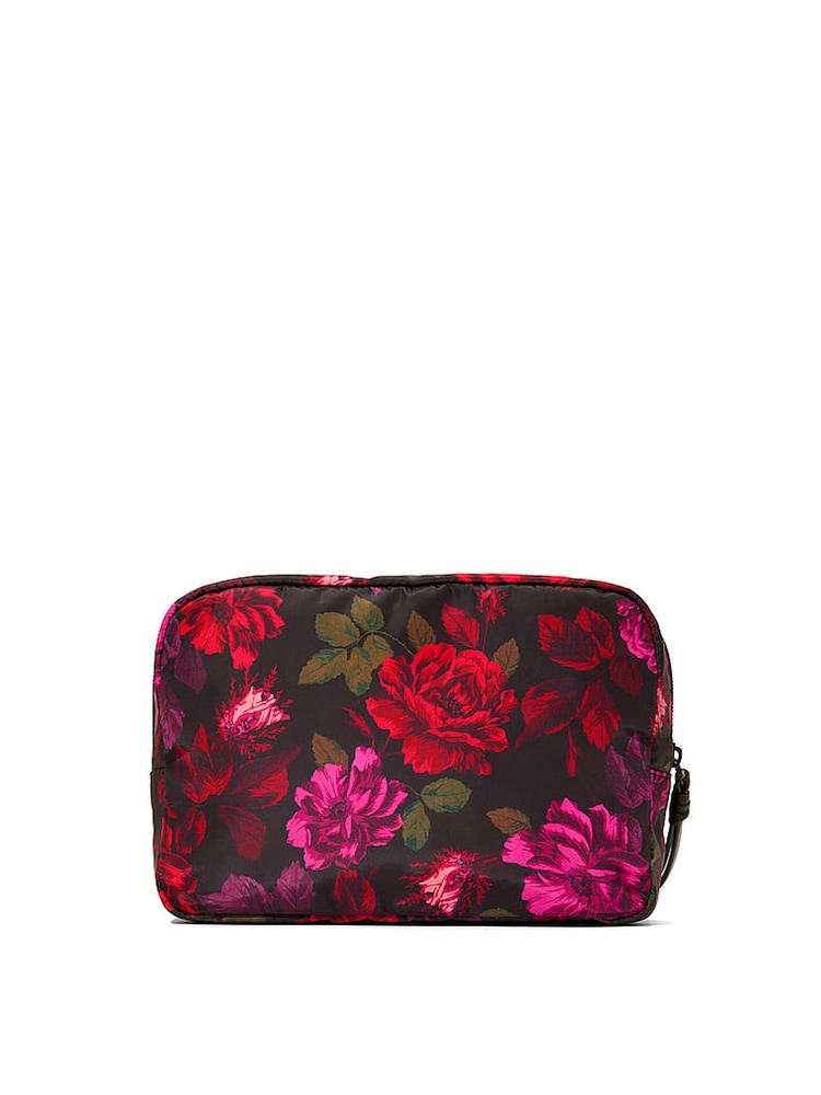 Victoria's Secret Black Floral Makeup Bag - Image 2 of 2