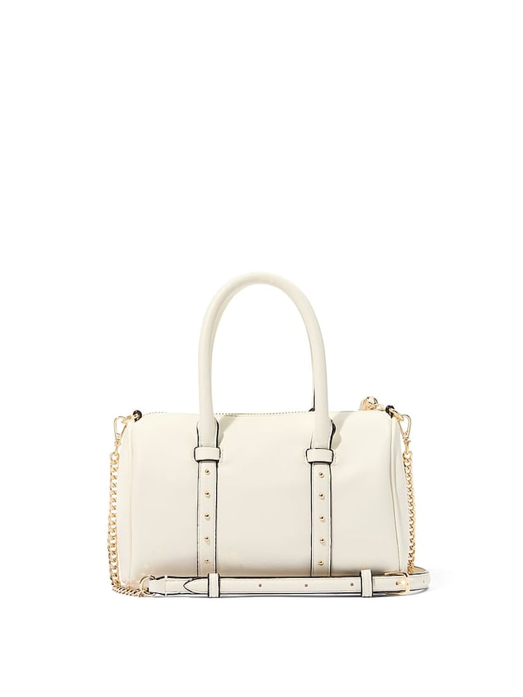 Victoria's Secret Swan Studs Cream Small Roll Duffle Bag - Image 2 of 2