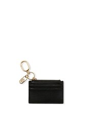 Victoria's Secret Black Nappa Card Case Keyring - Image 1 of 2