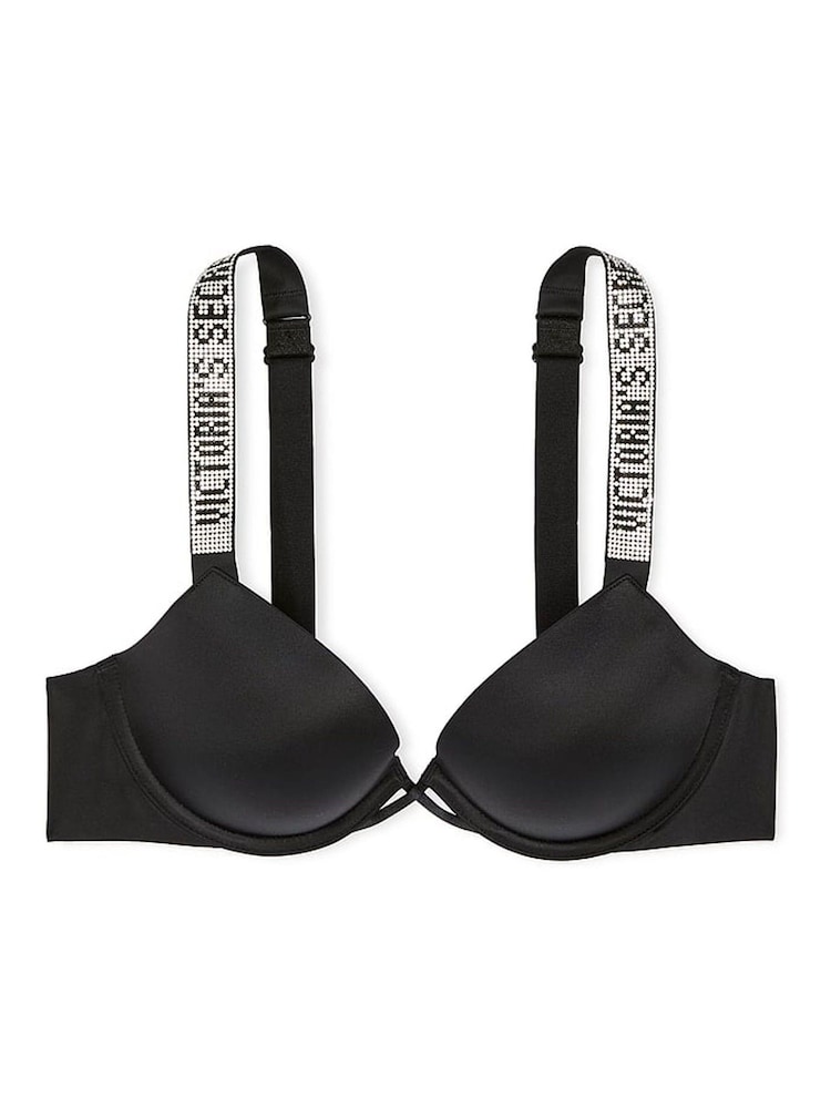Victoria's Secret Black Push Up Shine Strap Bra - Image 3 of 3