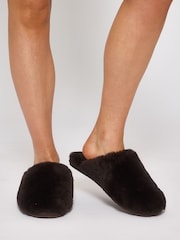 Loungeable Real Sheepskin Fluffy Brown Mules - Bild 3 von 5