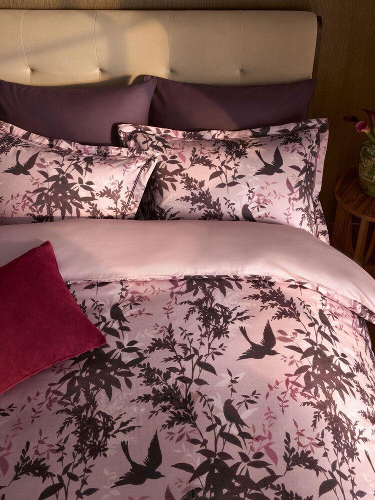 Pink Time Travel Floral Duvet Cover And Pillowcase Set - Image 2 of 4 Pink Time Travel Floral Duvet Cover And Pillowcase Set - Image 2 of 4