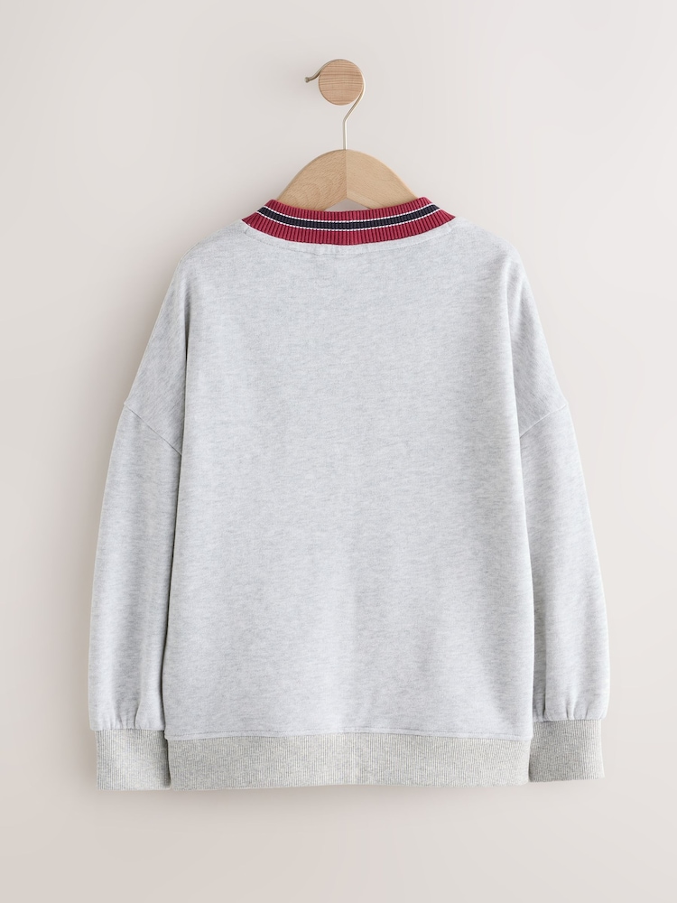 Grey Marl Teddy Bear Graphic Sweatshirt (3-16yrs) - Image 2 of 4