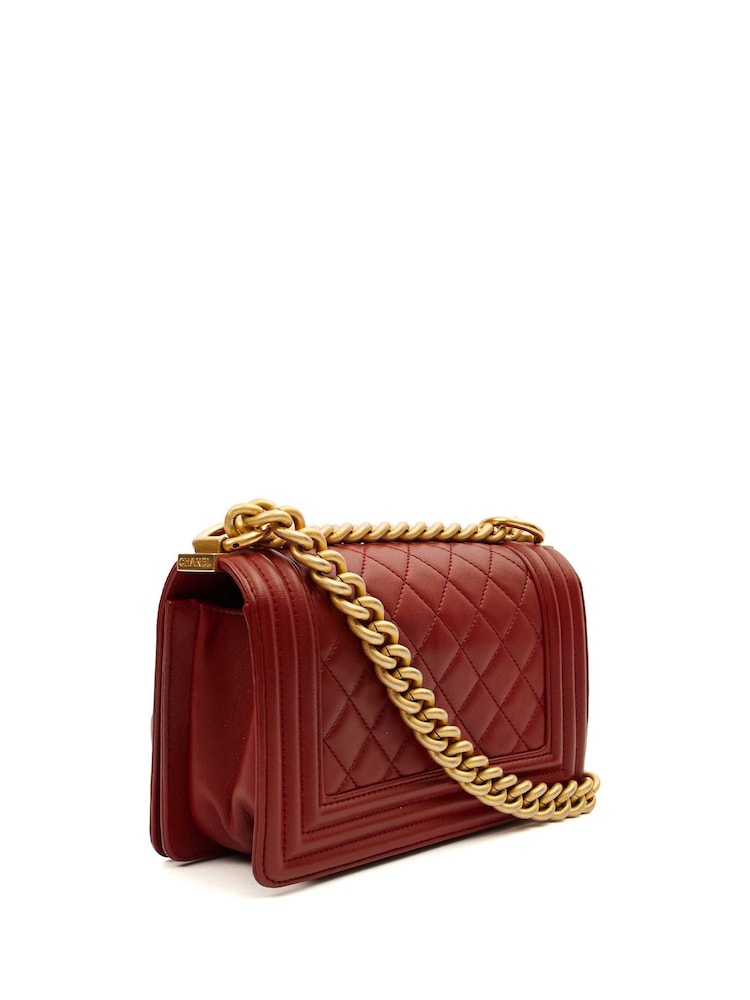 Chanel Red Boy - Small Shoulder Bag - Image 2 of 7