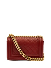 Chanel Red Boy - Small Shoulder Bag - Image 3 of 7