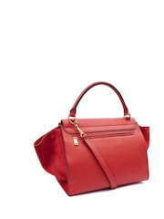 Celine Red Trapeze Medium Handle Top - Image 3 of 7