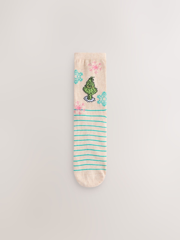 Grinch License Christmas Ankle Socks 4 Pack - Image 2 of 8