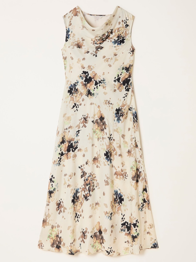 FatFace Liza Ivory Floral Cowl Neck Midi Dress - Image 6 of 6 FatFace Liza Ivory Floral Cowl Neck Midi Dress - Image 6 of 6