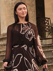 FatFace Emmy Black Floral Blouse - Image 1 of 5