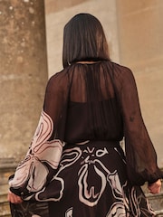 FatFace Emmy Black Floral Blouse - Image 2 of 5