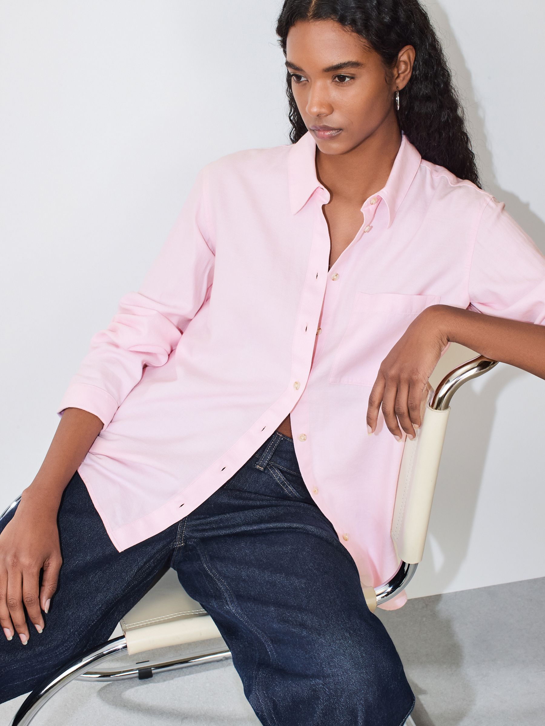 Ralph Lauren Pink Women's Dress Shirt Seventy Long-sleeve Button-down Shirt  Pink FARFETCH PT