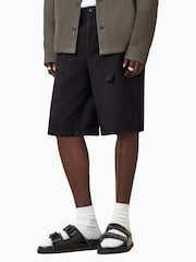 AllSaints Black Talbot Shorts - Image 2 of 8