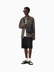 AllSaints Black Talbot Shorts - Image 4 of 8