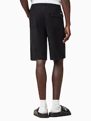 AllSaints Black Talbot Shorts - Image 5 of 8