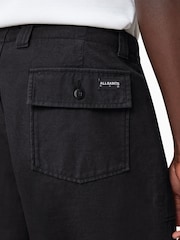 AllSaints Black Talbot Shorts - Image 6 of 8