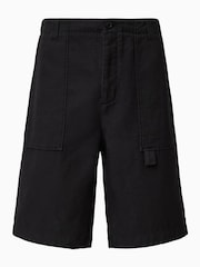 AllSaints Black Talbot Shorts - Image 8 of 8