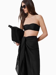 AllSaints Black Court Bikini Top - Image 5 of 6