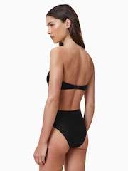 AllSaints Black Court Bikini Top - Image 6 of 6