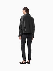AllSaints Black Duran Skinny Jeans - Image 8 of 9