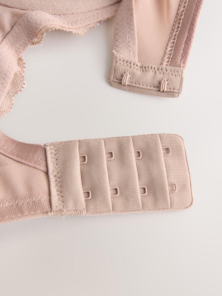 Black/White/Praline Nude DD+ Non Pad Full Cup Bras 3 Pack - Image 11 of 11