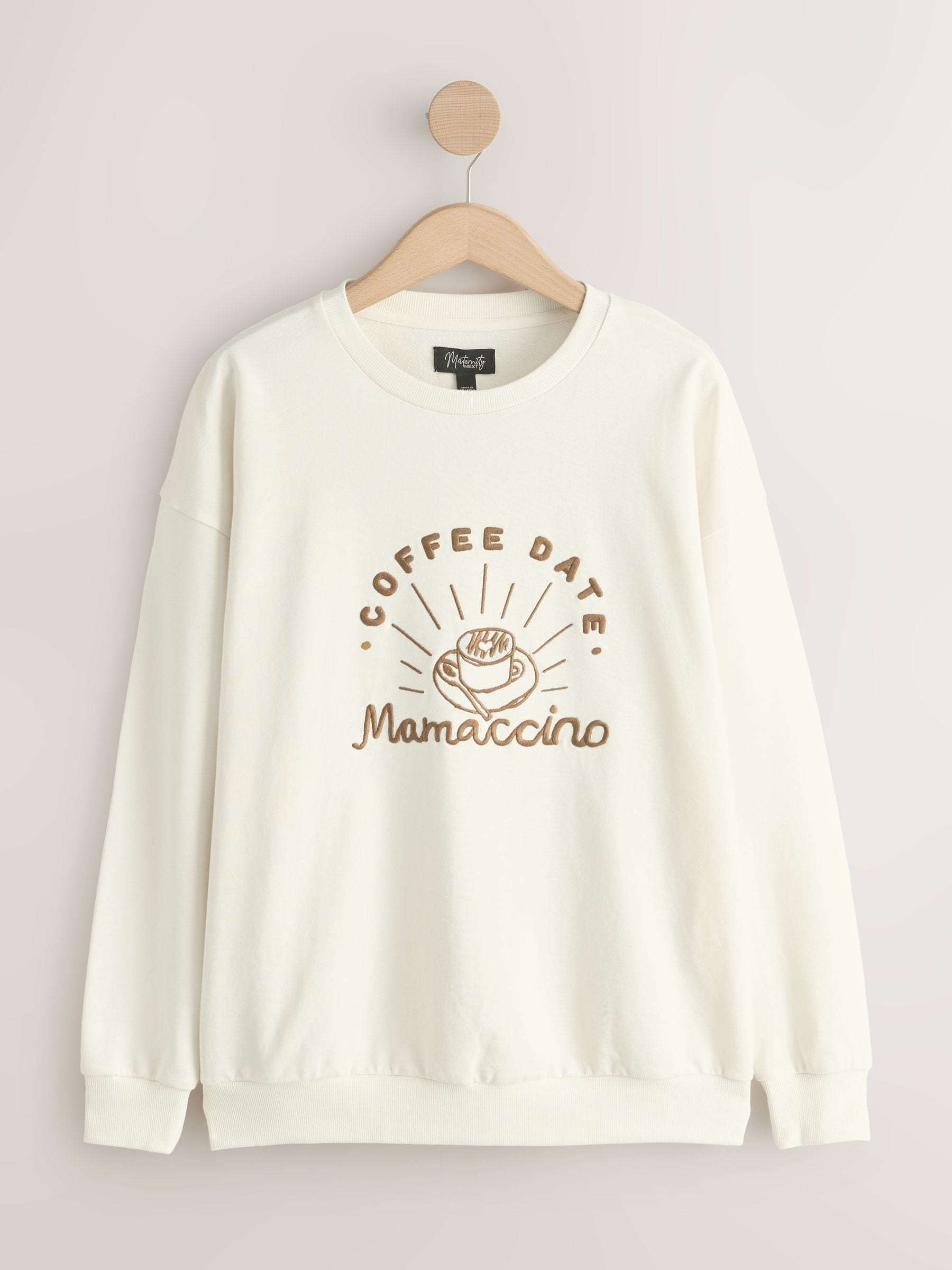 Buy Cream Maternity Mini Me Sweatshirt Set from the Next UK online