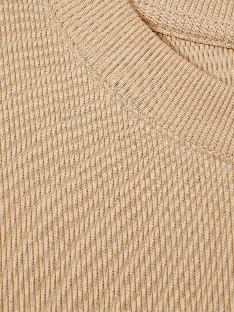 Reiss Camel Trudy Fine-Rib Ruched Vest Top - Image 6 of 6 Reiss Camel Trudy Fine-Rib Ruched Vest Top - Image 6 of 6