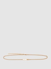 Reiss Gold Georgia Chain-Link Belt - Image 1 of 3