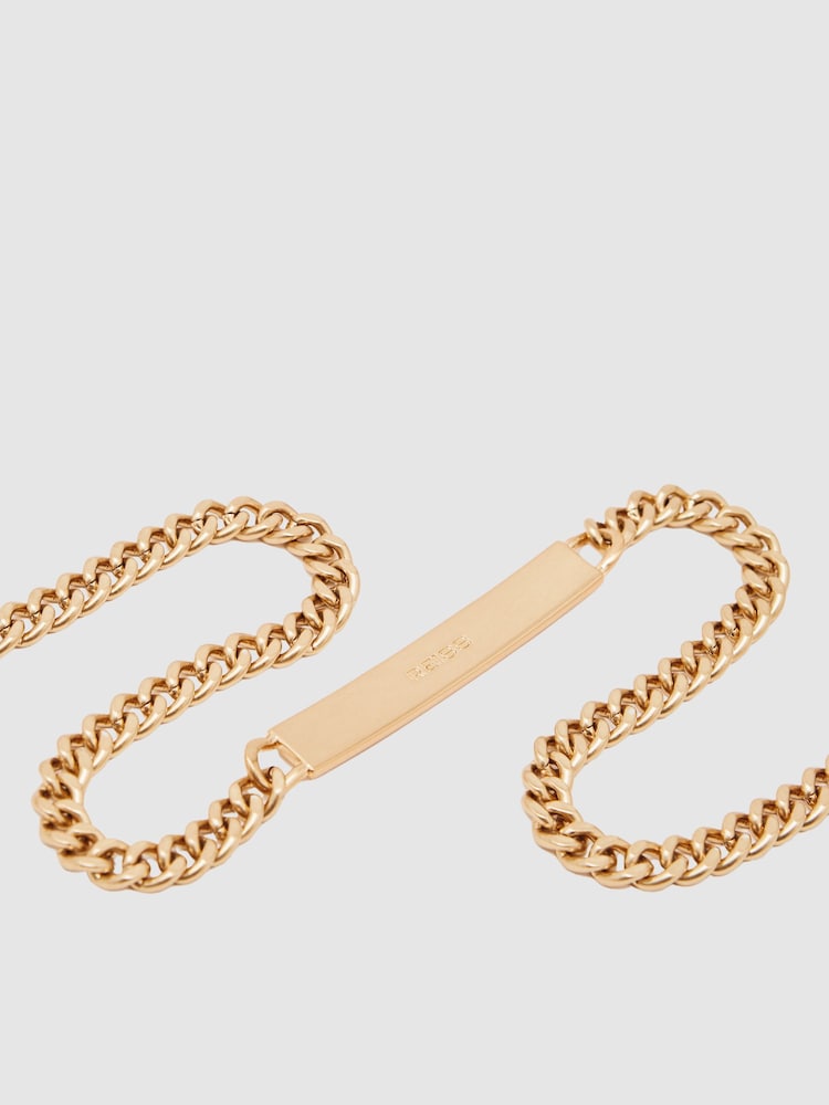 Reiss Gold Georgia Chain-Link Belt - Image 3 of 3