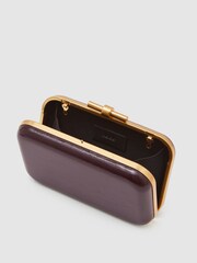 Reiss Burgundy Junie Patent Clutch - Image 3 of 5