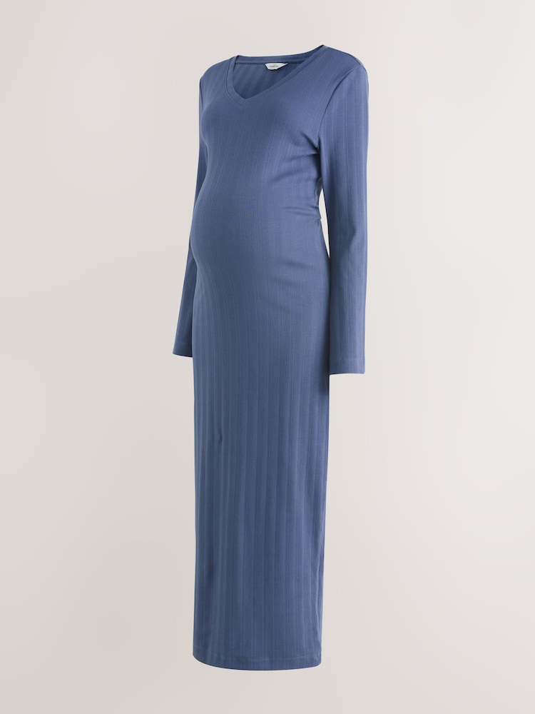 strapless open back dress Long Sleeve Rib Knit Column Dress